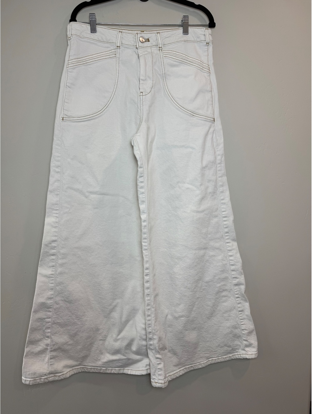 ANTHRPOLOGIE PILCRO High Waist Ultra Wide Leg Trouser-style Jeans 32” waist